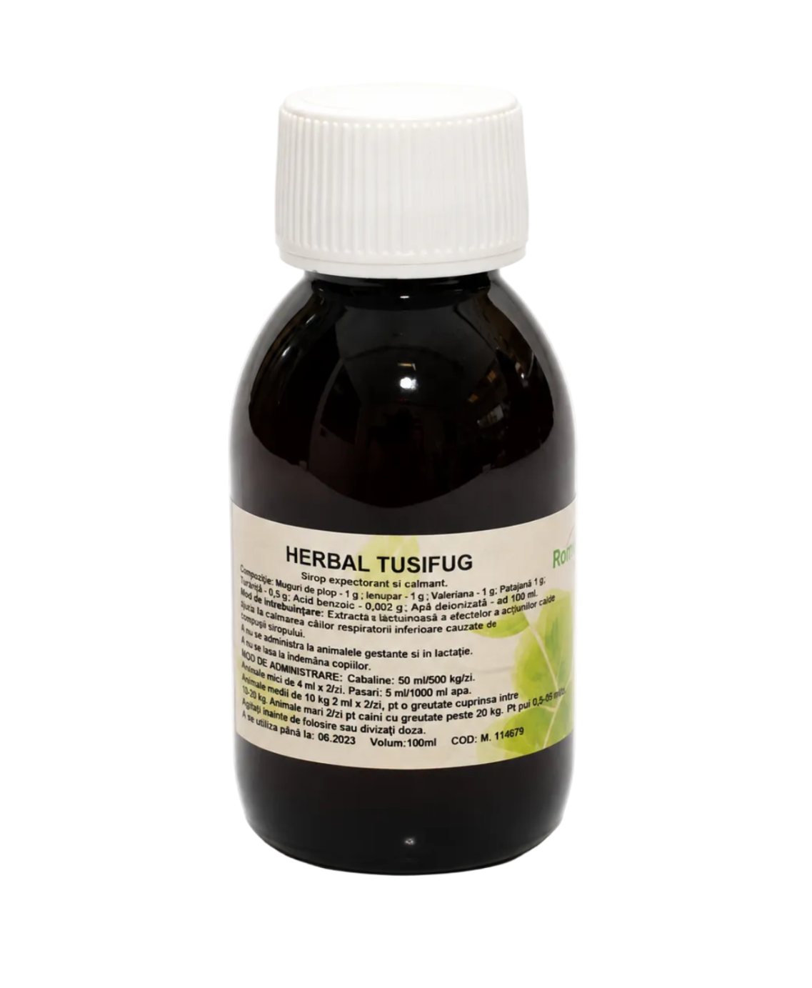 Herbal Tusifug sirupas nuo kosulio šunims ir katėms, 100 ml