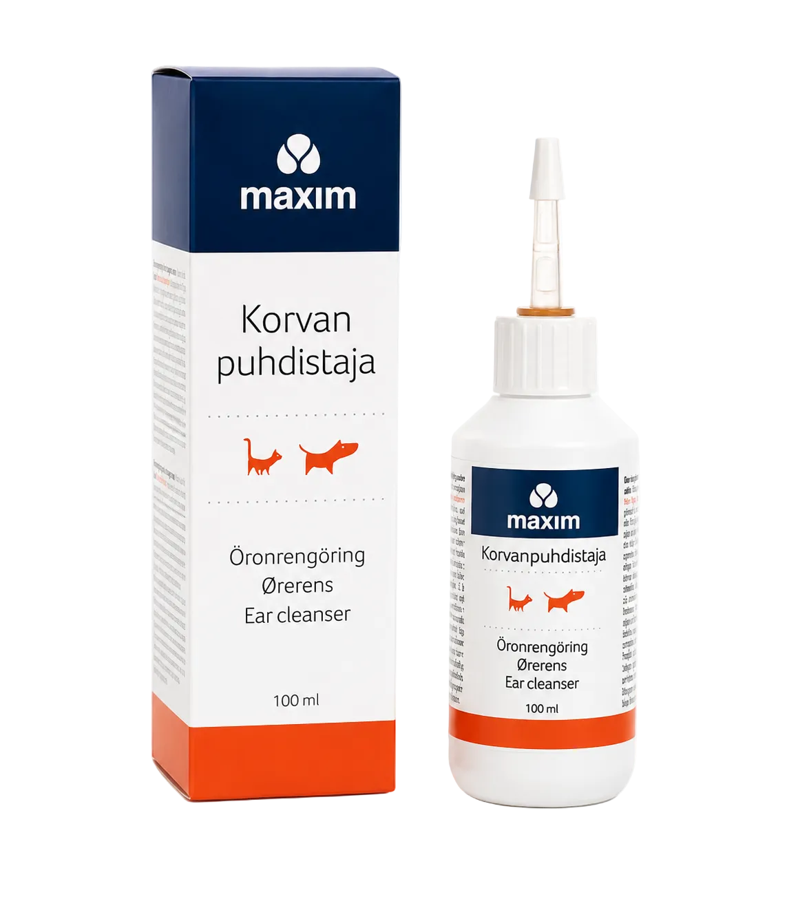 MAXIM ausų valiklis šunims ir katėms, 100 ml