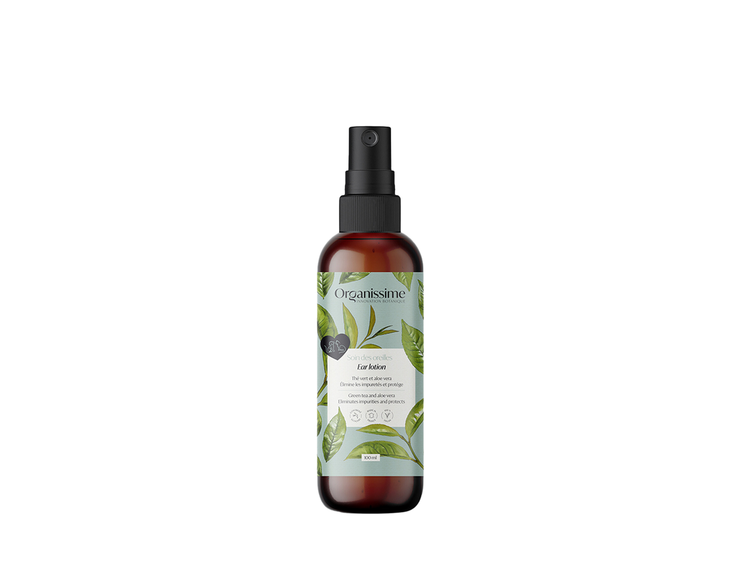 Ausų valiklis šunims ir katėms ORGANISSIME Dog&Cat Ears Lotion EcoCert Bio, 100ml